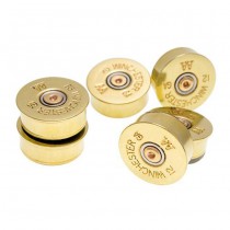 Lucky Shot 12 Gauge Magnet Set - Brass
