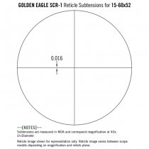 Vortex Optics Golden Eagle HD 15-60x52 SFP Riflescope SCR-1 MOA