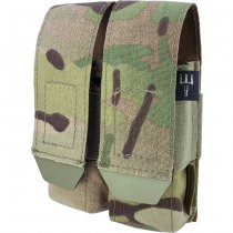 Pitchfork Closed Double Pistol Magazine Pouch - Multicam