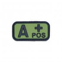 Pitchfork Blood Type A POS Patch - Green
