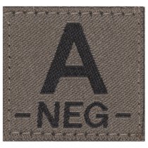 Clawgear A Neg Bloodgroup Patch - RAL 7013