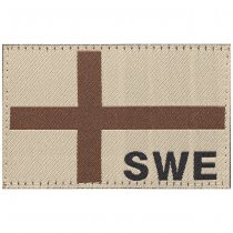 Clawgear Sweden Flag Patch - Desert