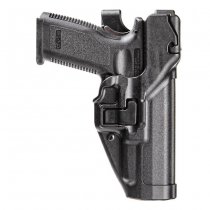 BLACKHAWK Level 3 Matte Finish SERPA Duty Holster Glock 17/19/22/23/31/32 - Black