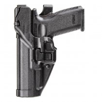 BLACKHAWK Level 3 Matte Finish SERPA Duty Holster Glock 17/19/22/23/31/32 - Black