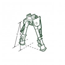 Leapers OP Bipod 8.3-12.7 Inch