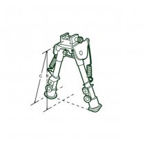 Leapers OP Bipod 6.1-7.9 Inch