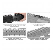 Leapers AR-15 15 Inch Super Slim Free Float M-LOK Handguard