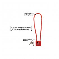 Leapers Firearm Cable Lock 38cm
