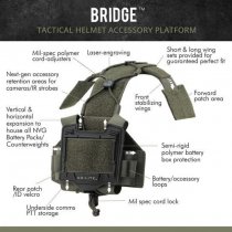 Agilite Bridge Tactical Helmet Accessory Platform - Ranger Green