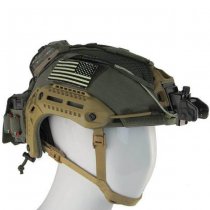 Agilite MTEK FLUX Helmet Cover Gen4 - Ranger Green - M/L