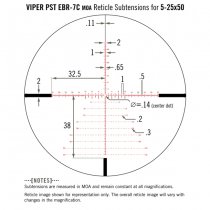 Vortex Viper PST Gen II 5-25x50 FFP Riflescope EBR-7C MOA