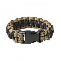 Pitchfork Paracord Bracelet Buckle - Coyote / Black S