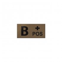 Pitchfork B POS Blood Type IR Patch - Coyote