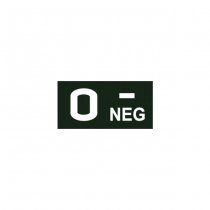 Pitchfork O NEG Blood Type IR Patch - Ranger Green