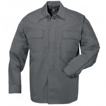 5.11 TDU Long Sleeve Poly/Cotton Ripstop Shirt - Storm