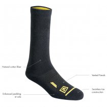First Tactical Cotton 6 Inch Duty Sock 3-Pack - Black - S/M