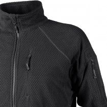 Helikon Alpha Tactical Grid Fleece Jacket - Black - XS