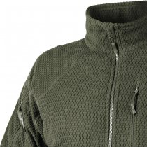 Helikon Alpha Tactical Grid Fleece Jacket - Olive - XS