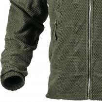 Helikon Alpha Tactical Grid Fleece Jacket - Olive - L