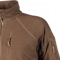 Helikon Alpha Tactical Grid Fleece Jacket - Coyote - L