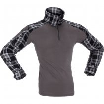 Invader Gear Flannel Combat Shirt - Black - XL