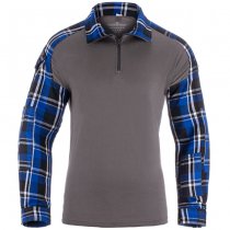 Invader Gear Flannel Combat Shirt - Blue - M