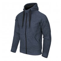 Helikon Covert Tactical Hoodie FullZip - Melange Blue - XS