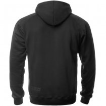 Pitchfork Casual Hoodie Black Print - Black - XL