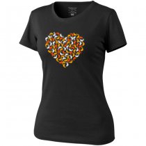 Helikon Women's T-Shirt Chameleon Heart - Black