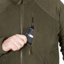 Helikon Alpha Tactical Grid Fleece Jacket - Navy Blue - 2XL