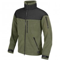 Helikon Classic Army Fleece Jacket - Olive Green / Black - 3XL