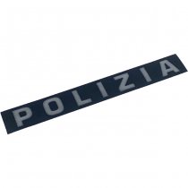 Pitchfork POLIZIA Reflective Face Shield Sticker - Black