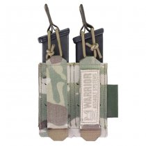 Warrior Laser Cut Double Bungee Pistol Magazine Pouch - Multicam