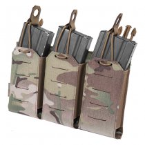 Warrior Laser Cut Triple Bungee 5.56 Magazine Pouch - Multicam