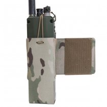 Warrior Laser Cut Wing Velcro MBITR/Harris Radio Pouch Left Side - Multicam