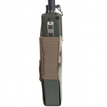 Warrior Laser Cut Wing Velcro MBITR/Harris Radio Pouch Left Side - Multicam