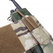 Warrior Laser Cut Wing Velcro MBITR/Harris Radio Pouch Left Side - Multicam