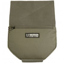 Warrior Laser Cut Drop Down Velcro Utility Pouch - Ranger Green