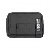 Warrior Laser Cut Small Horizontal Utility Pouch - Black