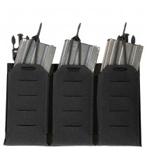 Warrior Laser Cut Triple Bungee 5.56 Magazine Pouch - Black