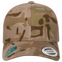 Flexfit Multicam Retro Trucker Snapback Cap - Multicam Arid / Tan