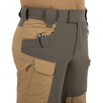 Helikon Hybrid Outback Pants Duracanvas - Coyote / Taiga Green - S - Short