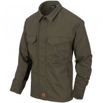 Helikon Woodsman Shirt - Taiga Green / Black A - XS