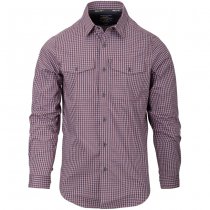 Helikon Covert Concealed Carry Shirt - Scarlet Flame Checkered - M