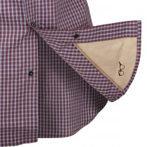 Helikon Covert Concealed Carry Shirt - Scarlet Flame Checkered - M