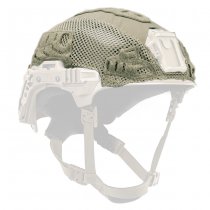 Team Wendy EXFIL Carbon LTP Rail 3.0 Helmet Cover - Ranger Green - M/L