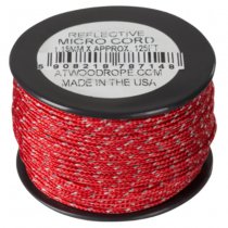 Atwood Rope Micro Reflective Cord 1.18mm 125ft - Red