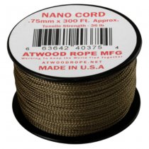 Atwood Rope Nano Cord 300ft - Coyote