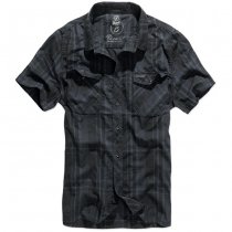 Brandit Roadstar Shirt Shortsleeve - Black / Blue