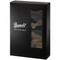 Brandit Boxershorts Logo 2-pack - Woodland / Dark Camo - M